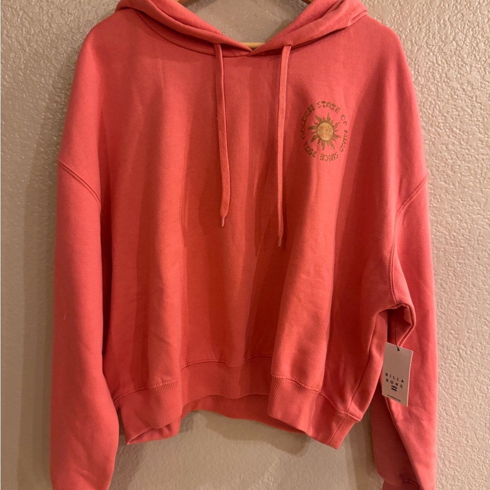 Billabong cropped Gold State of Mind Sweaters Size Medium